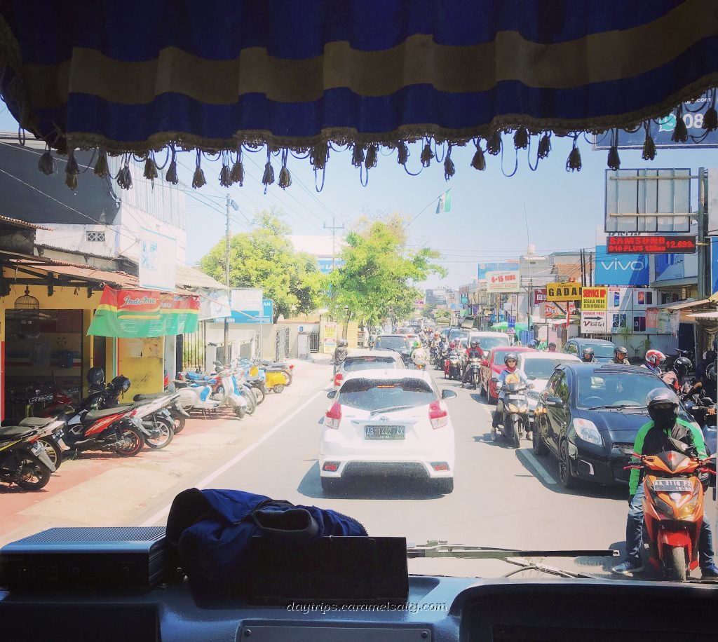 View of Traffic from The Bus To Borobodur
