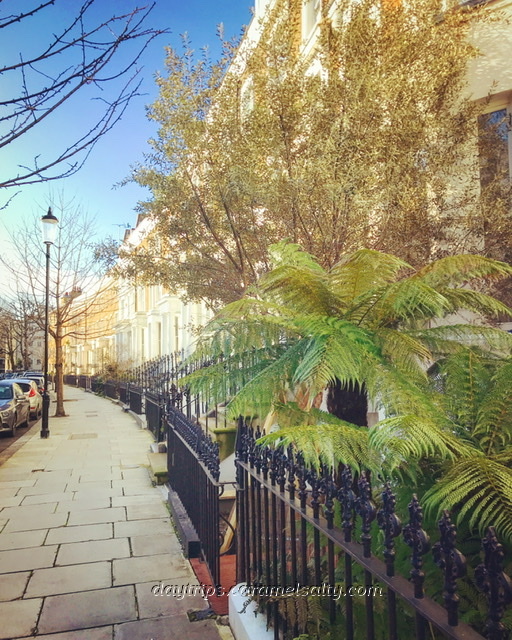 Grand White Houses in Notting Hill
