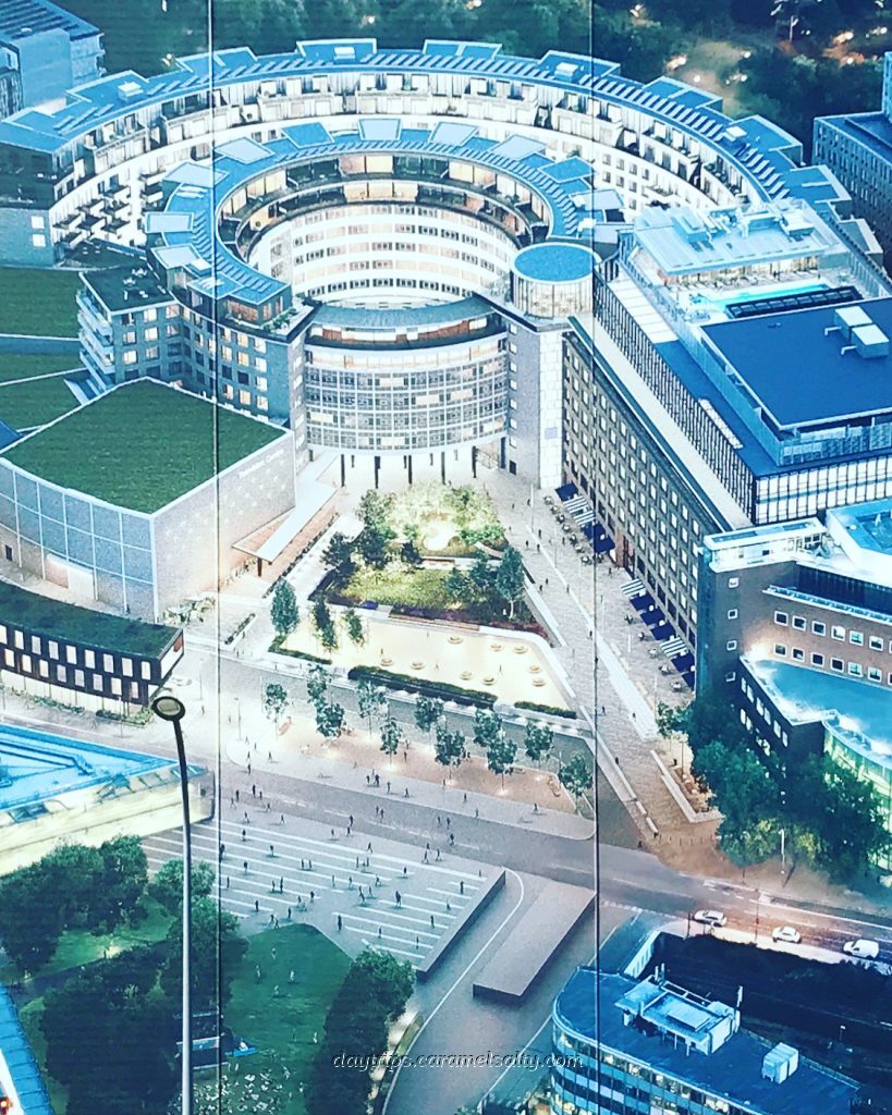 A Billboard Showing the Aerial View of The Now Developed BBC Complex