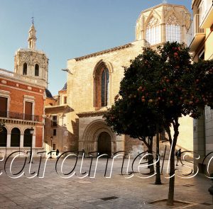 The Romanesque Door Of the Cathedral in Valencia