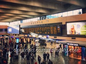 Euston Station's Waiting Lounge and Departure Boards