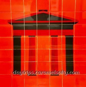 Motif of Euston Arch on The Victoria Line Platform at Euston Underground