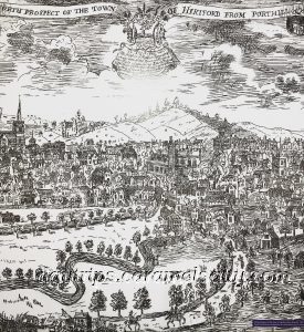 An Historical Drawing of Hertford in the Hertford Museum