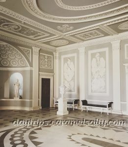 The Grey and White Grecian and Roman Entrance Hall at Osterley House