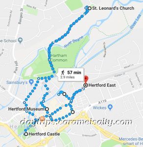 My Route Around Hertford