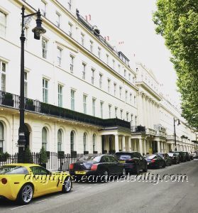 Expensive Cars Line Belgravia