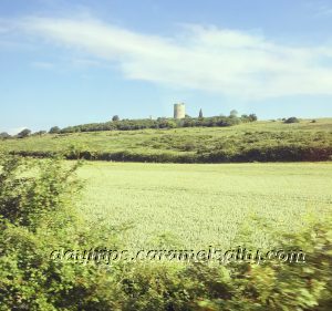 Hadleigh Castle Ruins From The Train