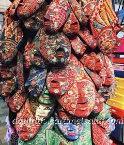 Batik Masks At Central Market, Kuala Lumpur