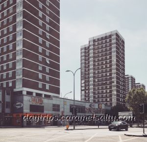 The 60s Style Shops at West 12 Shopping Centre at Shepherds Bush