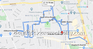 My Route Around White City